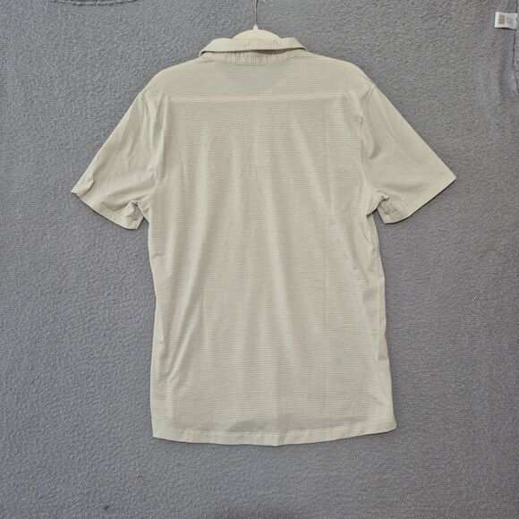 Lululemon Men's Evolution Polo Shirt Performance Lightweight Golf Striped L - Picture 2 of 5